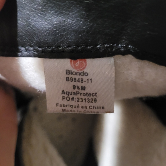 Blondo Men's Jasper Black Leather Lace-Up Boots. Size 9.5 - Picture 10 of 11